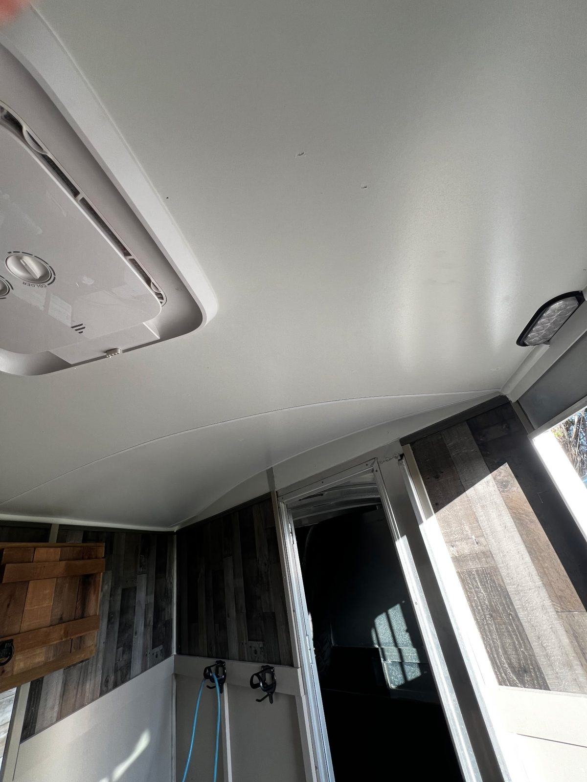 Finished RV ceiling